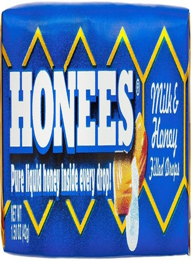 Honees Filled Honey Milk Drops,Milk&Honey-Natural Cough Drops-Sore Throat Relief-Nothing Artificial-Throat Lozenges,Natural Cough Suppressant,Dry Cough Relief,Non-Gmo,Gluten Free (24 Packs-216 Units) - Image 2
